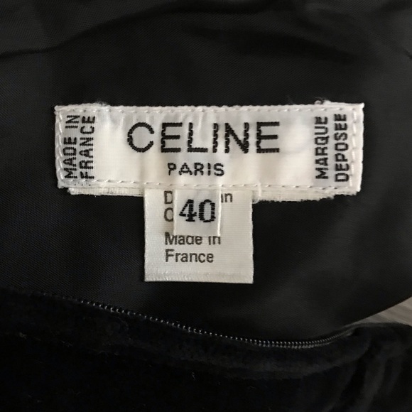 Celine Vintage Velvet 2 Piece Blazer Skirt Suit - Picture 3 of 8